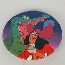 Walt Disney pin button pinback Captain Hook tic toc Peter Pan alligator croc vtg - £14.00 GBP
