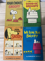 Lot Of 4 Peanuts Snoopy Vintage Books by Charles M Schulz 1960’s Charlie... - $460.67 MXN