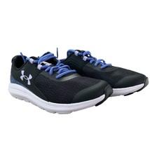 Under Armour girls 6Y GGS Outhustle Print lace-up sneakers blue and black - $40.00