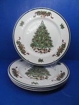 Johnson Brothers Victorian Christmas Set Of 4 Vintage 10&quot; Dinner Plates  - $39.00