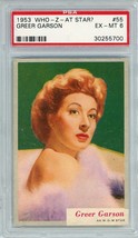 1953 Topps Who-Z-At Star? Greer Garson #55 PSA 6 P1315 - £18.64 GBP