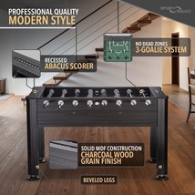 Foosball Table 56 inch Charcoal Game Table for Kids And Adults - $674.67 CAD