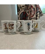 1970&#39;s Holly Hobbie Vintage Porcelain Footed Coffee Mugs Set of 5 - £30.44 GBP