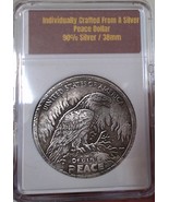 HOBO Peace DOLLAR 2 Undead Bald Eagle Dark Apocalypse SIGNED SILVER - $1,157.51 MXN