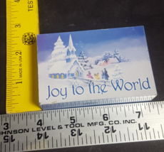 Mr. Christmas Joy to the World matchbox size music Train scene music box - $56.16