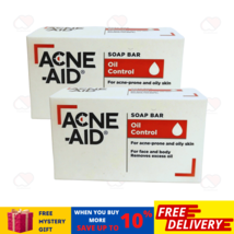 2 X 100g ACNE-AID Face &amp; Body Soap Bar Oil Control For Acne Prone and Oily Skin - £25.54 GBP