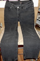 Woman&#39;s Jeans Lee Riders 32 x 29 Straight Leg 10&quot; Rise 134273 Black 12 Reg 244S - £18.04 GBP