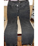 Woman&#39;s Jeans Lee Riders 32 x 29 Straight Leg 10&quot; Rise 134273 Black 12 R... - $31.60 CAD