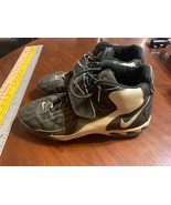 Football Cleats Mens Nike Air Max Size 11.5 Black White Turf - $134.80 CAD