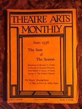 THEATRE ARTS June 1936 Summer Edward Reed Morton Eustis Seymour Gordden Link - £7.82 GBP