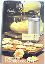 Sunbeam Portable Electric Cookery Mixmaster Mixer 1970 Paperback Bonnie Brown - £7.18 GBP