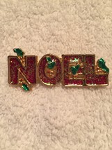 Noel Christmas Brooch  - $5.00