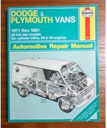 Haynes Repair Manual Dodge &amp; Plymouth Vans 1971-1991 Part #349 - £9.10 GBP