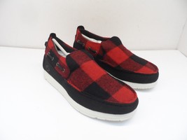 Sperry Top Sider Men&#39;s STS23720 Moc-Sider Buff Check Loafer Red Size 6M - $42.74