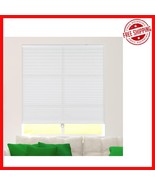 Modern White Pleated Fabric Window Shade - Cordless &amp; Light Filtering, 3... - $107.42 CAD