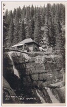 Postcard RPPC Tea Room At Lake Agnes Alberta Byron Harmon Along The CPR Line - £6.10 GBP