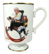 Norman Rockwell Coffee Cup Mug Gramps at the Reins 1981 Rocking Horse Da... - £8.51 GBP