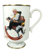 Norman Rockwell Coffee Cup Mug Gramps at the Reins 1981 Rocking Horse Da... - £8.56 GBP