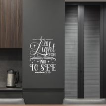 be a Light for All to See Matthew 5:16 Vinyl Decal Sticker Custom Wall M... - $9.79