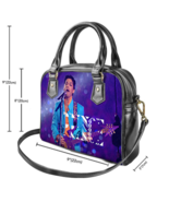 Prince Purple rain superbowl halftime PU Leather Tote Bag Shoulder Bag r... - £30.79 GBP