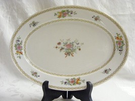 Vintage Nippon China 10th Mark White w Floral Boquet Small Oval Platter ... - $796.70 MXN