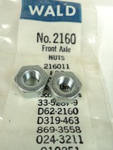 Vintage Wald Bicycle Front Axle Nuts #2160 - NOS - $3.99