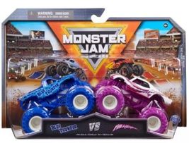 Monster Jam 2023 Official 1:64 Scale Diecast Truck 2-Pack (Series 25 Blue Thunde - £23.22 GBP