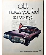 1968 Vintage Print Ad-Oldsmobile Delmont 88 Hardtop Coupe-V8-Pure Oldsmo... - $252.22 MXN
