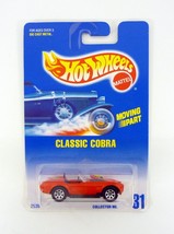 Hot Wheels Classic Cobra #31 Red Die-Cast Car 1991 - £7.75 GBP