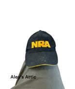NRA Hat Cap Hook Loop Black Mens One Size Adjustable Logo - $280.60 MXN