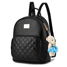 Chuwanglin Simple women&#39;s leather backpa College style school backpack fashion l - £31.27 GBP