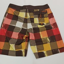 Quiksilver Cypher Series 4 Way Stretch Men's 36 (36×11) Multicolor Plaid Shorts image 2