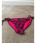 1 Pc George Women&#39;s Pink Black Print Swim Bikini Bottom Size XL - £20.31 GBP