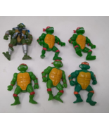 Lot Of 6 TMNT Ninja Turtles Action Figures Playmate 1988 1989 2005 Rapha... - £19.54 GBP