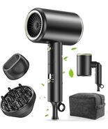 Hair Dryer, 150000RPM Ionic Blow Dryer - Fast Drying, Low Noise, Foldabl... - $34.15