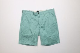 J Crew Mens 33 Boat Anchor All Over Print Flat Front Above Knee Chino Shorts - £30.53 GBP