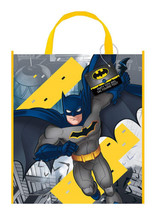 Batman Loot Favors Party Tote Bag 13&quot; x 11&quot; Yellow Blue - $3.26