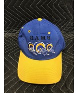 VTG St Louis Rams Patch Logo Strapback Hat USA Helmets - $9.90