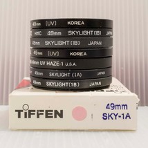 Lot of 8 Camera Lens Filter Tiffen Dietz Hoya Vivitar Skylight Haze - $64.34