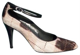 Donald Pliner Couture Gator Leather Plaid Hair Calf Shoe New Pump $385 NIB - £120.40 GBP