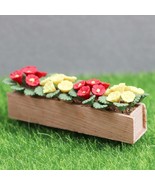 AirAds Dollhouse plants 1:12 scale miniature spring flowers in window box - £9.84 GBP