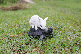 Tortoise and Hare Playing-Garden Statue, Garden Decoration, Home Decor - £38.77 GBP