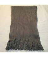 Calvin Klein Gray Acrylic Winter Scarf 70&quot; L x 12&quot; W Logo Name on the hem - €12,18 EUR
