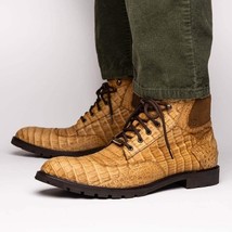 LEONI Genuine Caiman Belly Boot Oil Orix image 9