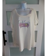 Hue Gardenia Color Couch Cardio Pajama Shirt Size 3X Women&#39;s NEW - £21.82 GBP