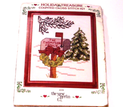 Cross Stitch Kit New Berlin Co 2319 CHRISTMAS Mailbox with frame -New! - $10.84