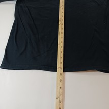 Jerzees Crewneck Men's Faded Black Cotton Graphic T-Shirt Long Sleeve Size Large image 11