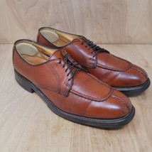 Allen Edmonds Mens Oxfords Size 10 B Dellwood Brown Leather Dress Shoes - £33.34 GBP