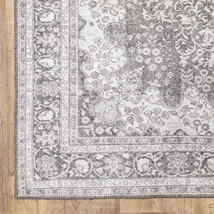 2' X 3' Grey Oriental Power Loom Stain Resistant Area Rug - $67.49