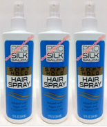 ( LOT 3 ) P.Silk.Salon Soft Hold Hair Spray Argan &amp; Coconut Oils 12 Oz Each - $29.69